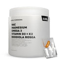 NAC, Magnesium, Omega 3, Vit D3 + K2, Rhodiola Rosea - 30 Daily Packs