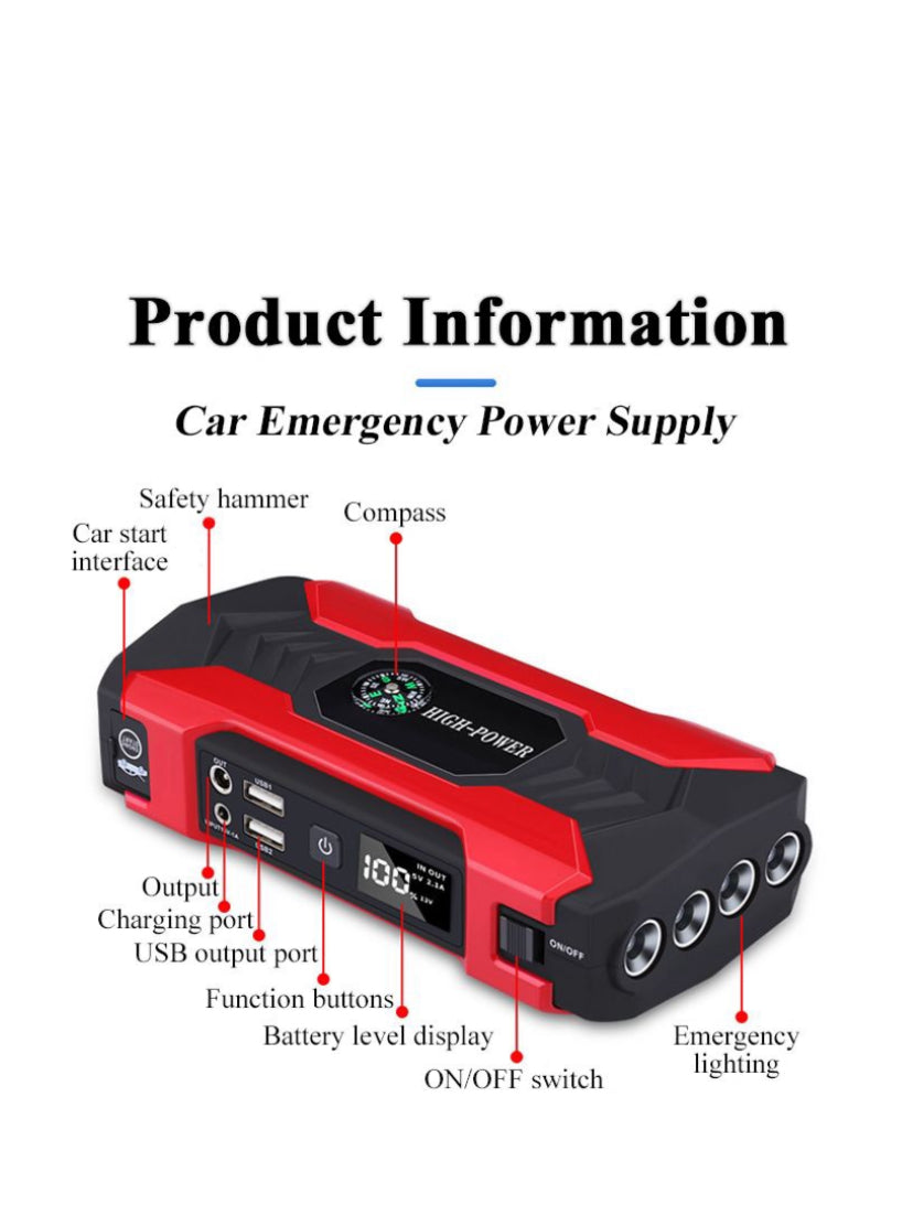 28000mAh Car Battery Jump Starter