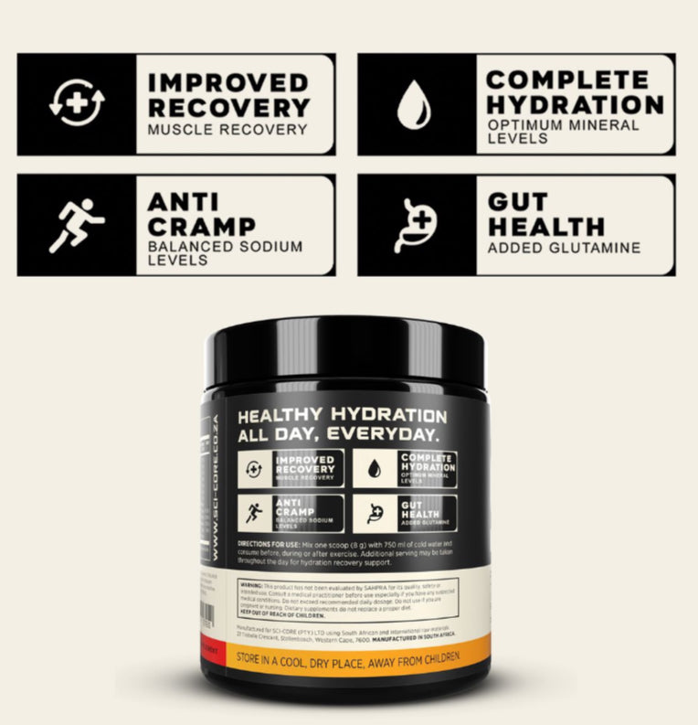 Hydration Salt - Zero Sugar Electrolytes -30 servings - Blood Orange